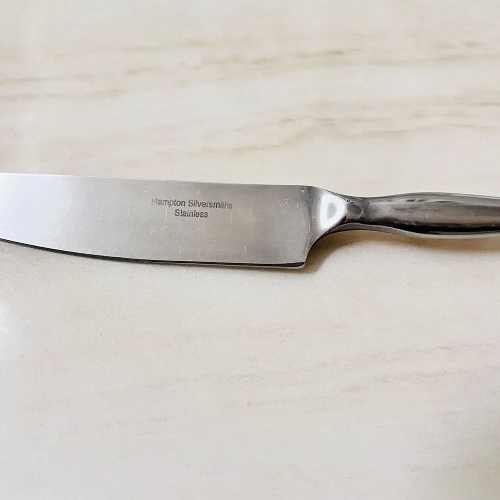 3pc HAMPTON SILVERSMITHS HSV31 Dinner Knife 9 1/8” Stainless Satin Frosted 18/8